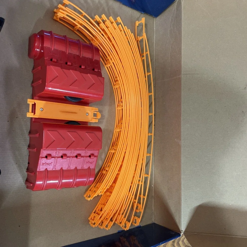 KNex Lava Launch Coaster Near Complete Building Rare Discontinued Set Funfair